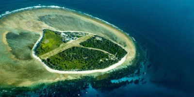 Lady Elliot Island van bovenaf