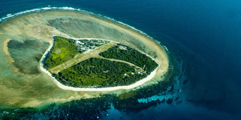 Lady Elliot Island van bovenaf