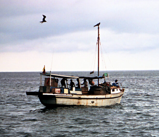 Vissersboot voor Ecuador – archieffoto