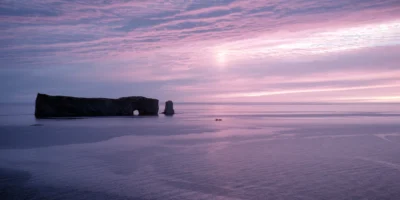 Rocher Percé voor de kust van Québec in 1962